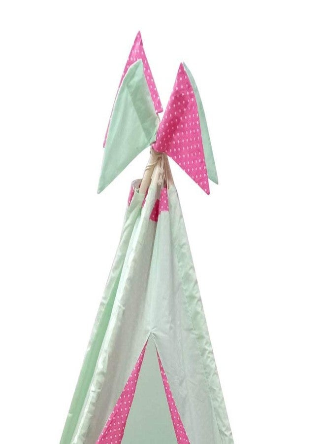 Next Day Art Tent House for Kids Kids Tepee Tent with Padded Mat, Kids Canopy Play Tent, Playard, Playhouse Big Portable Tent for Kids for Indoor and Outdoor- Pink - Image 4